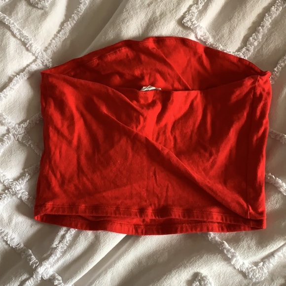 Red Bandeau Top - Picture 2 of 2